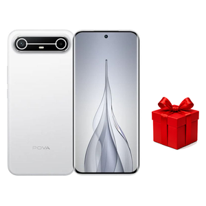  Tecno Pova Slim 5G - Dual SIM - 144Hz 3D AMOLED Display - MediaTek Dimensity 6400 - 5160mAh, 45W Charging AI + Free Gift 