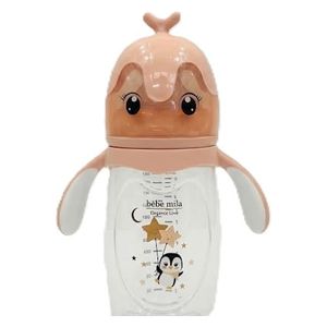  Babe Mila Plastic Baby Bottle - 330 ml - Pink 