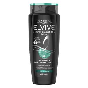  LOreal Paris Elvive Fortifying 2-in-1 Shampoo for Men - Reduces hair fall and strengthens strands from roots to ends, 680 ml 