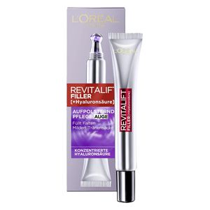  L'Oreal Paris Revitalift Filler Eye Cream - Anti-Wrinkle and Replumping Care, 15 ml 