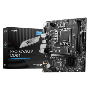  MSI B760M-E DDR4 - Motherboard - Intel LGA 1700 Support - Black 