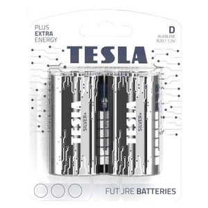  Tesla - Alkaline Batteries SILVER+ - D - R20 1.5V - 2 pcs 