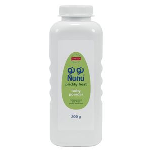  نونو بودرة الحرارة الجلدية بالمنثول للأطفال - تهدئ البشرة وتمنح الانتعاش, 200 غ 
