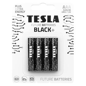  Tesla - Alkaline Batteries BLACK+ - AAA - LR03 1.5V - 4 pcs 