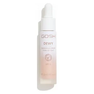  Gosh Dewy Foundation Drops - SPF15 lightweight dewy coverage with hydration - 006 Medium, 12 ml 