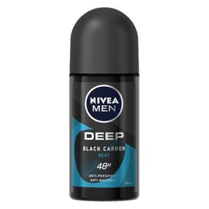  Deep Black Carbon Beat by Nivea for Men - Antiperspirant Roll-On, 50 ml 
