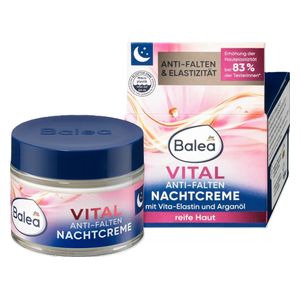  Balea Vital Anti-Wrinkle Night Cream - Reduces wrinkles and improves skin elasticity, 50 ml 