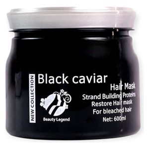 بيوتي ليجند ماسك للشعر بالكافيار الأسود - ترطيب وحماية لون الشعر الجاف والتالف، 600 مل