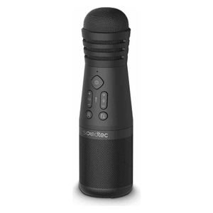  Porodo PD-STKMICSP-BK - Karaoke Microphone with Speaker - 6 Sound Effects Modes - Black 