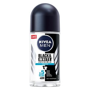  Black & White Invisible Fresh by Nivea for Men - Antiperspirant Roll-On, 50 ml 