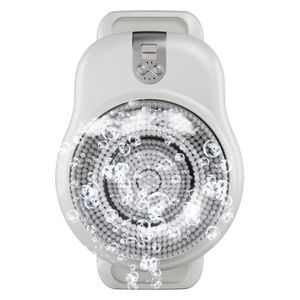  Borodo Lifestyle Electric Back Scrub - Wall Mounted - 2600mAh Battery - IPX7 Waterproof - Ultra Soft Bristles - White 