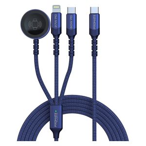  كيبل شحن بروميت 5 في 1 -  1.5 متر- ازرق 