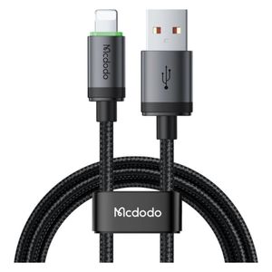  McDodo USB to Lightning Charging Cable - Supports CarPlay - LED Indicator - 3A Power - 1 M - Black 