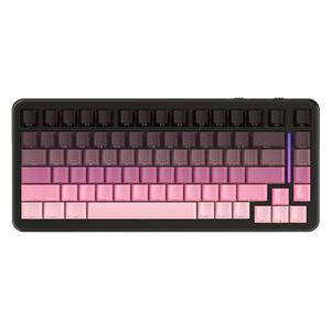  Attack Shark M86 Mechanical Keyboard - Bluetooth/Wireless/Wired 3D Connectivity - RGB Lighting - 4000 mAh Battery - Pink 