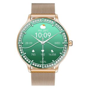 ساعة ذكية بروميت - اتصال بلوتوث - شاشة 1.32 انج - اموليد - 200 مللي أمبير - ذهبي