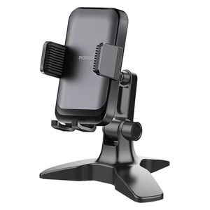  Porodo Desktop Phone Holder - Multi-Angle - Stable Tripod Base - Black 