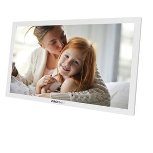 إطار صور رقمي ذكي بروميت - 15.6 انج Full HD بشاشة لمس - وايفاي - نظام اندرويد 10.1 - سعة 32 جيجابايت - ابيض