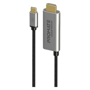  Promate HDMI to USB-C Cable - 1.8m - Black 