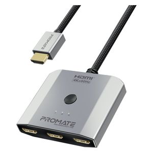 Promate HDMI Adapter - 0.5m - 3 Ports - 4K - Gray 