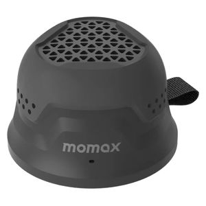  مكبر صوت بلوتوث محمول موماكس - تثبيت مغناطيسي - تقنية TWS - مقاوم للماء IPX6 - بطارية 12 ساعة - أسود 