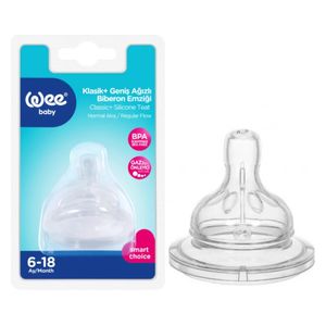 وي بيبي حلمة - سيليكون بتدفق متوسط - 6-18 شهر