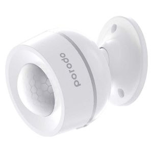  Porodo Lifestyle Smart Motion Sensor - with Temperature and Humidity Sensors - Compatible with Tuya/Google - White 