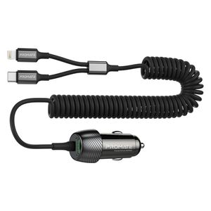  Promate Car Charger - 33W - Black 