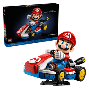  LEGO Super Mario Kart - Mario with the Standard Car 72037 - Buildable Display Model - 1972 Pieces 