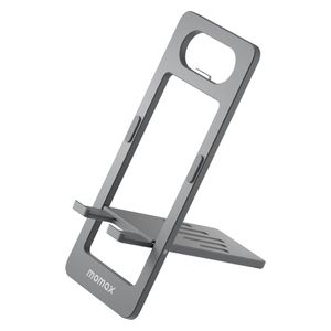  حامل هاتف موماكس - القابل للطي - زاوية قابلة للتعديل حتى 90 درجة - رمادي 