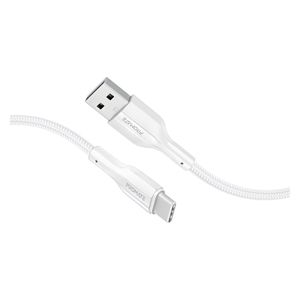  Promate USB-A to USB-C Charging Cable - 2 m - White 