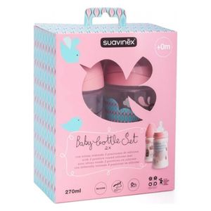 Suavinex Feeding Bottle - 270ml - Pink
