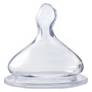  Optimal  Orthodontic Silicone Nipple - Clear - 6 months and above 