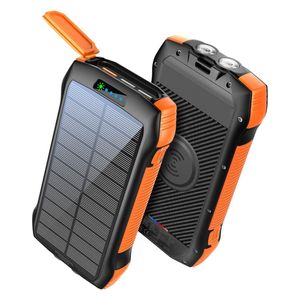  باور بانك بروميت - 20000 مللي امبير - شحن لاسلكي 10 واط - كشاف ليد بقوة 550 لومن 