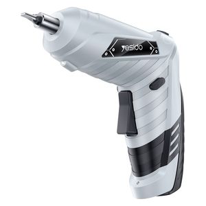  طقم مفك براغي كهربائي لاسلكي يسيدوEC34 - ثنائي الوضع مع إضاءة ليد - سلفر 