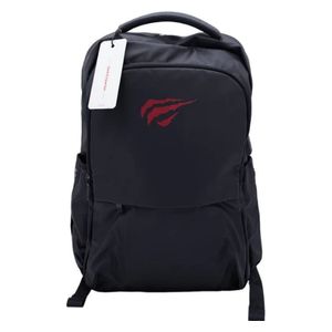  حقيبة ظهرهافيت WG007 - لحماية اللابتوب حتى 15.6 بوصة - قماش مقاوم للماء - تصميم مريح - أسود 