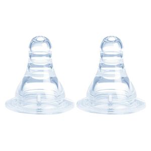  Optimal Anti-Colic Silicone Pacifier Nipple - Two pieces 