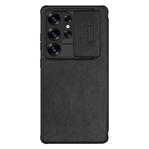  Nillkin 3949 Case - Samsung Galaxy S25 Ultra - Genuine Leather - Lens Cover - Card Holder - Black 