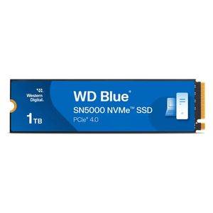  WD Blue SN5000 Internal Hard Drive - M.2 2280 Size - NVMe Gen4x4 Technology - 1TB 