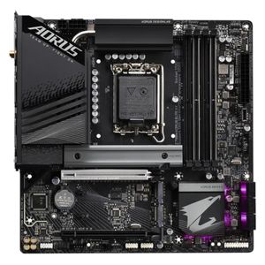  Gigabyte Auros Elite AX Motherboard - LGA1700 - Dual-Channel DDR5 - Up to 256GB - PCIe 5.0 - M.2 Slots - 2.5Gb - Wi-Fi 6E - Micro-ATX 