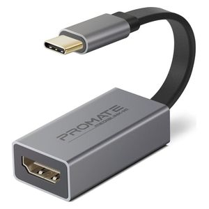  Promate HDMI to USB-C Adapter - Gray 