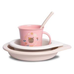 Suavinex Toddler Feeding Set - Pink - 6 months and above