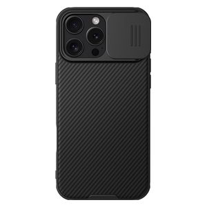  Nilkin 3811 Case - iPhone 16 Pro Max - Supports MacSafe - Lens Cover, Full Protection - Black 