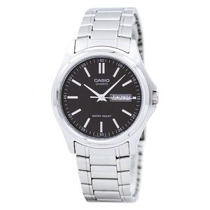 Casio Watch MTP-1239D-1ADF For Men - Analog Display, Stainless Steel Band - Silver