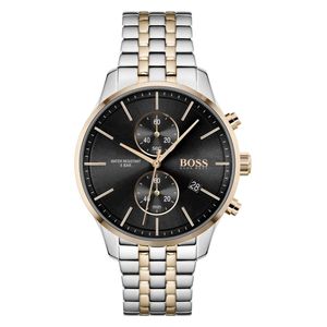 Boss Watch 1513840 For Men - Analog Display, Stainless Steel Band - Silver 