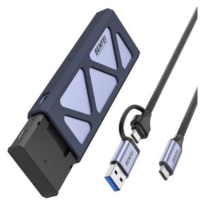  Benfe External SSD Enclosure - 10Gbps - USB-C & USB-A - Black 