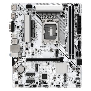  ASRock Motherboard - LGA1700 - Dual-Channel DDR5 - Up to 128GB - PCIe 4.0 - M.2 Slots - 2.5Gb Network - White 