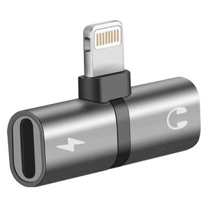  Promate 2-in-1 Lightning Adapter - Gray 