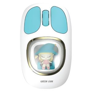  Green Lion Moosh Wireless Mouse - Connects to 3 Devices - 1200 DPI - White 