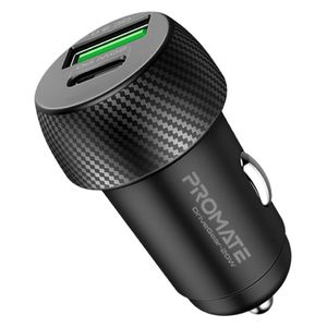  Promate Car Charger - 20W - Black 