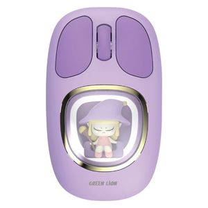  Green Lion Moosh Wireless Mouse - Connects to 3 Devices - 1200 DPI - Purple 